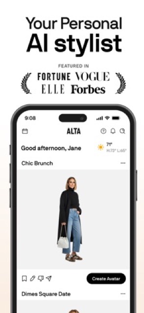 Alta Daily: Digital AI Closet — App Store screenshot 1