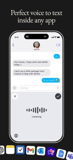 Wispr Flow: AI Voice Keyboard — App Store screenshot 2