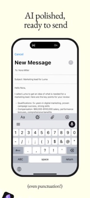 Wispr Flow: AI Voice Keyboard — App Store screenshot 3