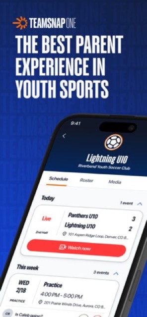TeamSnap ONE — App Store screenshot 1