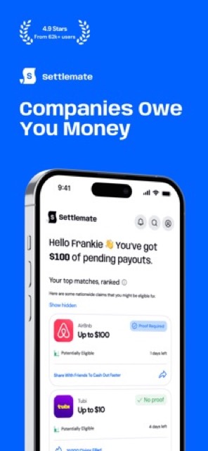 Settlemate: Claim Savings — App Store screenshot 1
