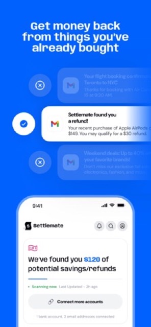 Settlemate: Claim Savings — App Store screenshot 2