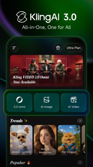 Kling AI: AI Image&Video Maker — App Store screenshot 1