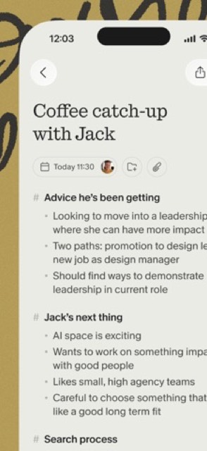 Granola - AI Meeting Notes — App Store screenshot 3