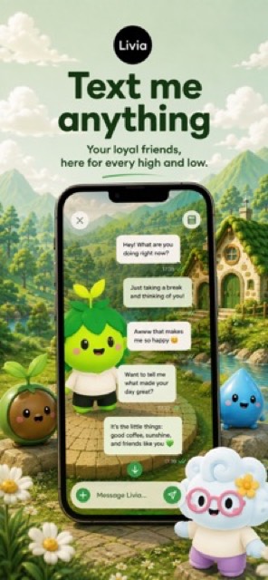 Livia: Emotional Best Friends — App Store screenshot 2