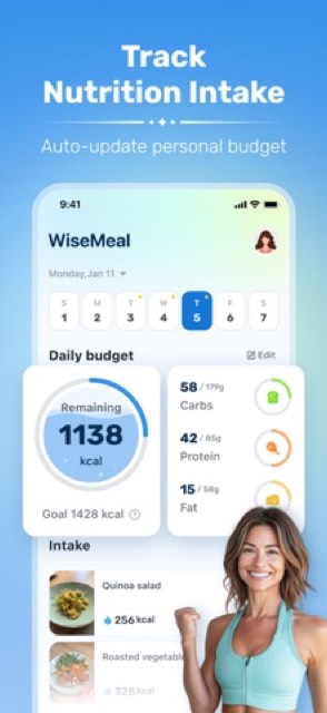 WiseMeal: Al Calorie Tracker — App Store screenshot 2