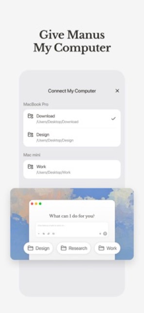Manus - AI Agent & Automation — App Store screenshot 3