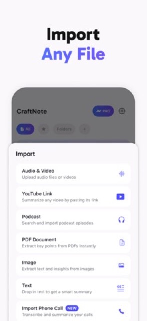 CraftNote: Smart AI Note Taker — App Store screenshot 4