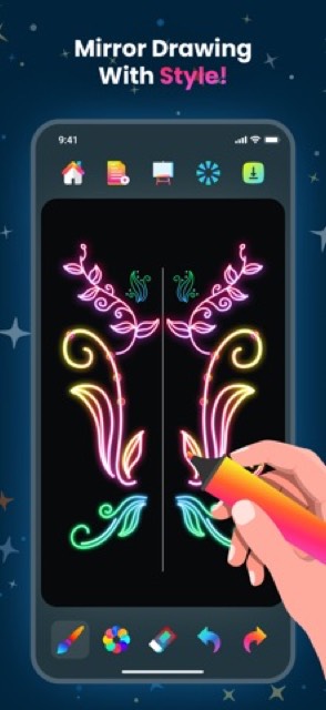 Doodle Magic: Glow Art Drawing — App Store screenshot 4