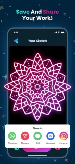Doodle Magic: Glow Art Drawing — App Store screenshot 5