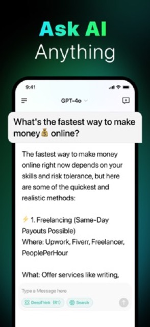AI Chatbot & Design Assistant — App Store screenshot 2