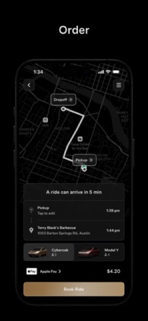 Tesla Robotaxi — App Store screenshot 1