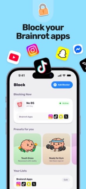 Brainrot: Screen Time Control — App Store screenshot 2