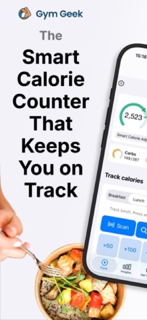 Gym Geek Calorie Counter — App Store screenshot 1