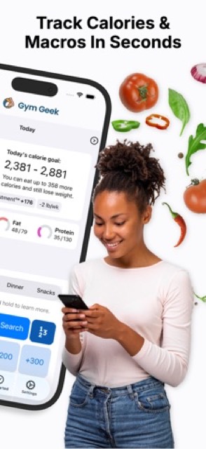 Gym Geek Calorie Counter — App Store screenshot 2