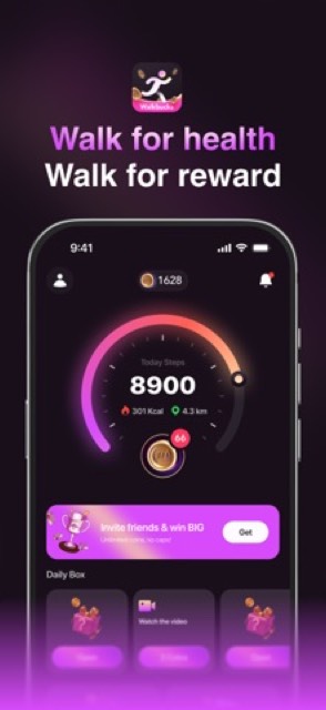 Walkbucks - Step Counting — App Store screenshot 1
