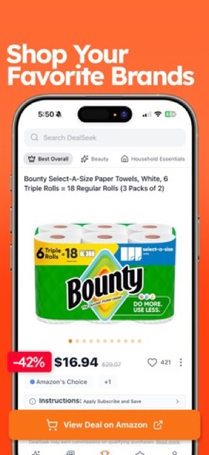 DealSeek: Coupons & Discounts — App Store screenshot 5
