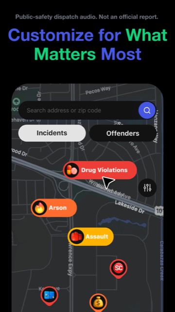 CrimeRadar Dispatch Audio — App Store screenshot 4