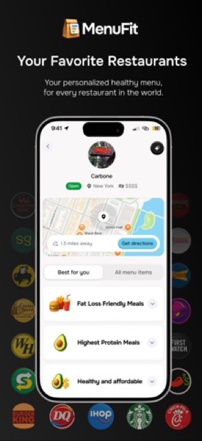 MenuFit - Healthy Eating Out — App Store screenshot 2