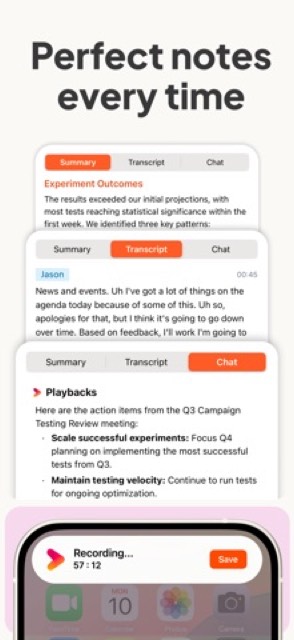 Playbacks: AI Note Taker — App Store screenshot 4