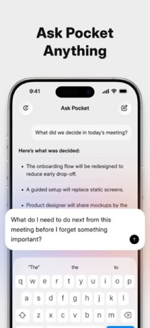 Pocket - AI Personal Assistant — App Store screenshot 4