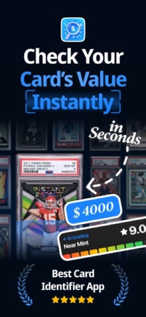 Cardly AI: Sports Card Scanner — App Store screenshot 1