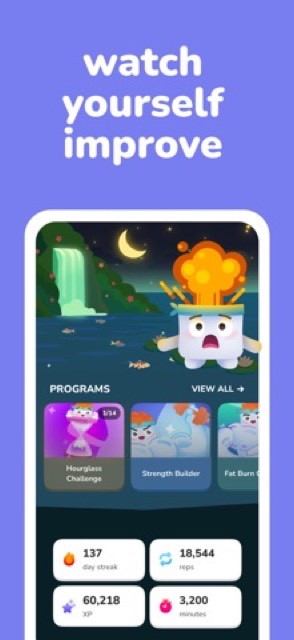 Home Workouts & Fitness | Luvu — App Store screenshot 4