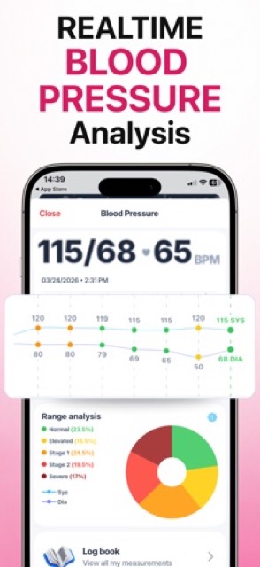 Free Blood Pressure Monitor™ — App Store screenshot 2