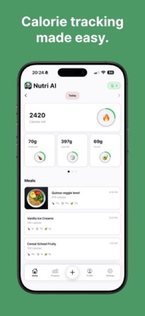 Nutri AI: Calorie Tracker — App Store screenshot 1