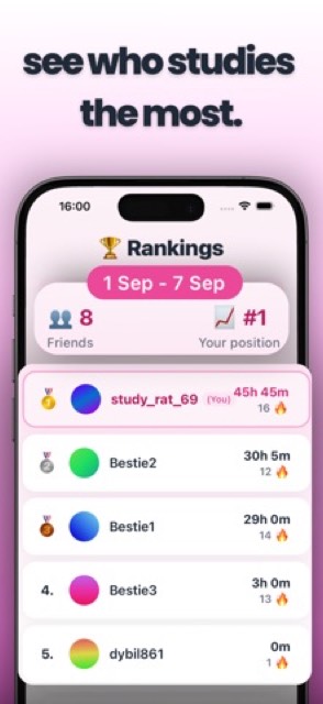 Lilo: Study Timer & Challenges — App Store screenshot 3