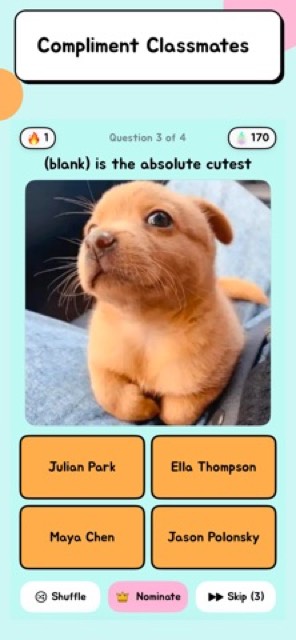 Valid - Compliment Classmates — App Store screenshot 3