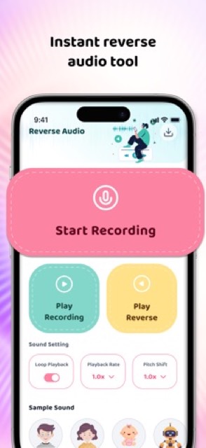 Reverse Audio: Funny Voice — App Store screenshot 2