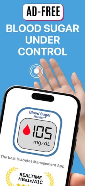 Free Blood Sugar Monitor ivita — App Store screenshot 1