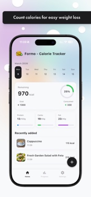 Formo - Calorie Counter — App Store screenshot 3
