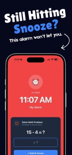 SnoozeProof - Loud Alarm Clock — App Store screenshot 1