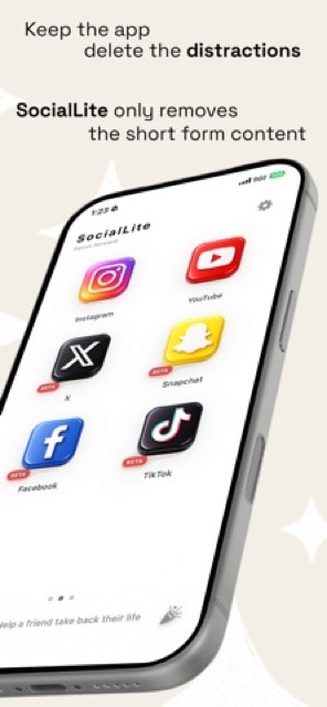 SocialLite-Block Reels&Shorts — App Store screenshot 2