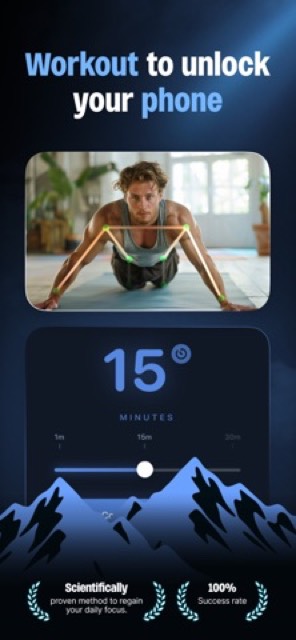 ScrollFit - PushUp App Blocker — App Store screenshot 1