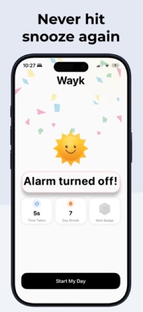 Wayk: Alarm Clock to Wake Up — App Store screenshot 3