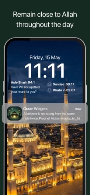 Quran Widgets: Verses & Duas — App Store screenshot 1