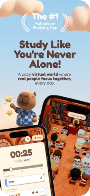 Focustown: Study With Friends — App Store screenshot 1