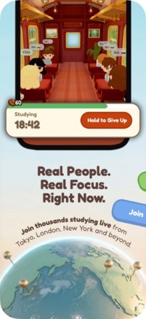 Focustown: Study With Friends — App Store screenshot 3