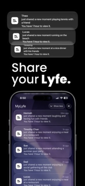 MyLyfe. Stay Connected. — App Store screenshot 3