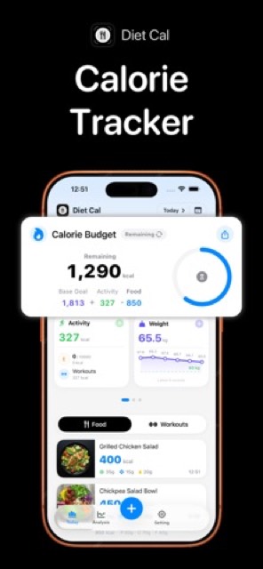 Diet Cal : Calorie Counter — App Store screenshot 1