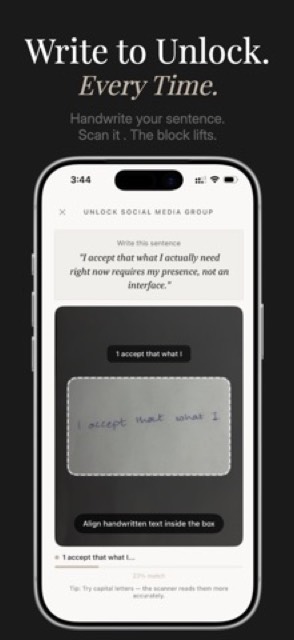 Sentence: Screen Time Control — App Store screenshot 2