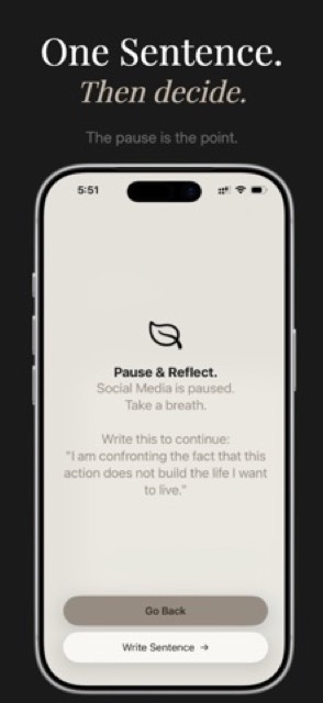 Sentence: Screen Time Control — App Store screenshot 3