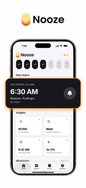 Nooze: Stop Snoozing — App Store screenshot 1