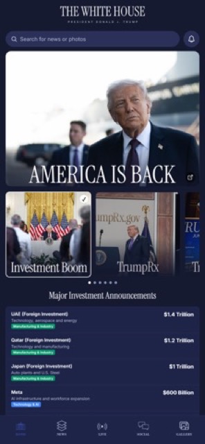 The White House — App Store screenshot 1