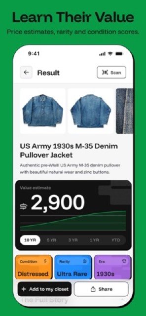 Bidstitch: Vintage Scanner — App Store screenshot 2