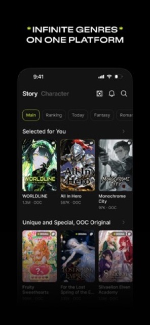 OOC: The Playable Anime — App Store screenshot 3