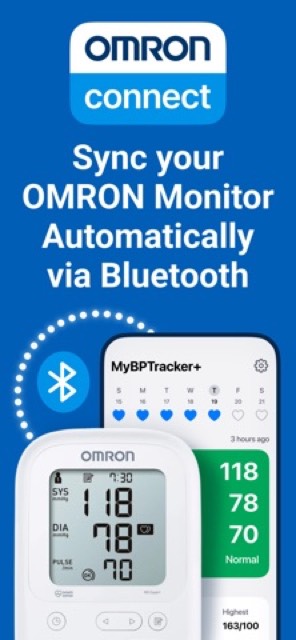 Blood Pressure Log for Omron — App Store screenshot 1